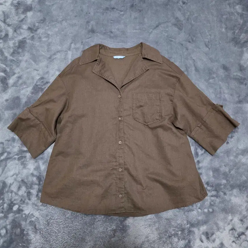 [BUNJANG] LBL Women's Linen Short Sleeve Shirt / (77)여성 LBL 반팔 린넨 셔츠