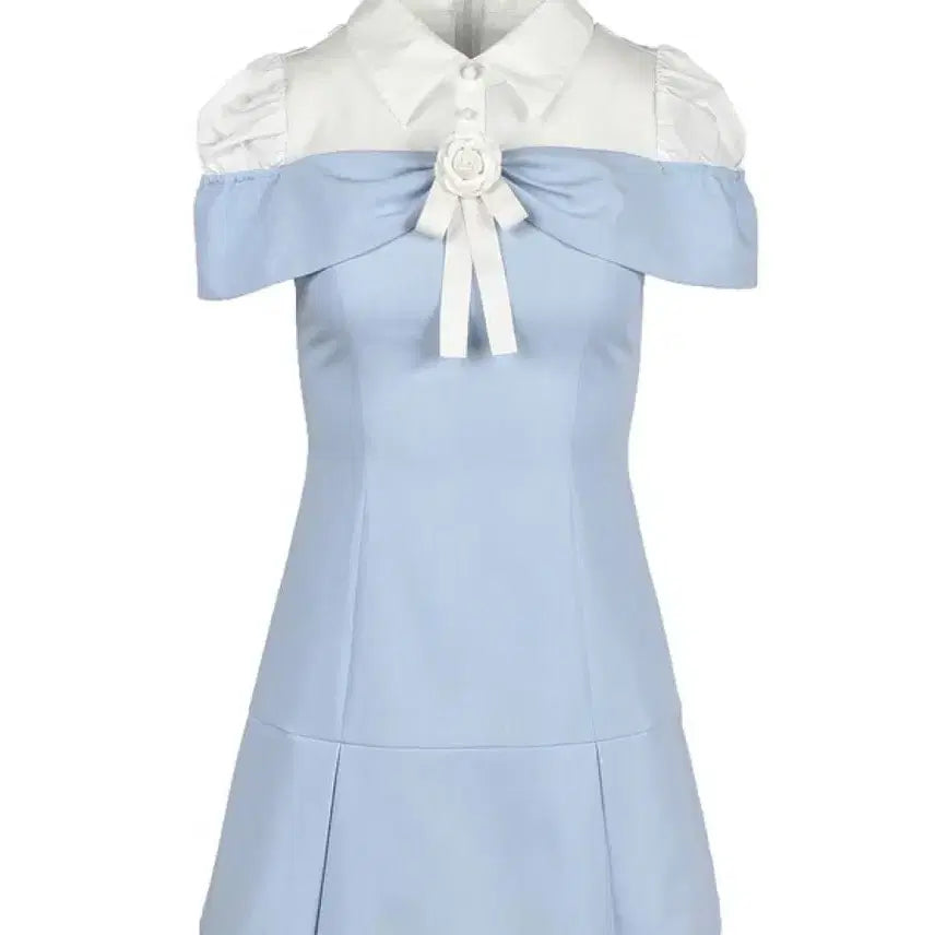 [BUNJANG] Rilly emulie Evelyn Dress Blue / 릴리에뮬리 Rilly emulie 원피스 블루 일브 스나계 에블린