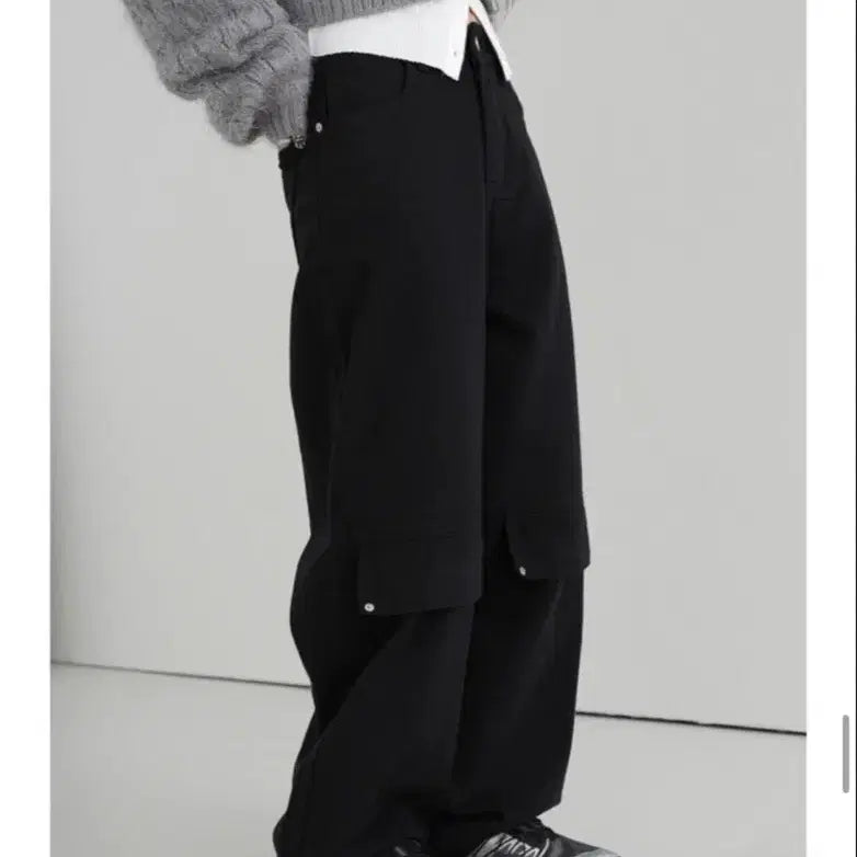 [BUNJANG] Binary One Cade Vizo Wide Cargo Pants / 바이너리원 케이드 비조 와이드 카고 팬츠