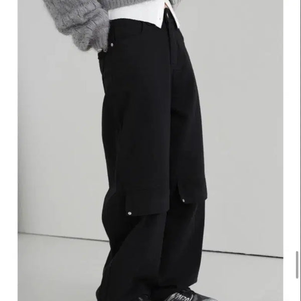 [BUNJANG] Binary One Cade Vizo Wide Cargo Pants / 바이너리원 케이드 비조 와이드 카고 팬츠