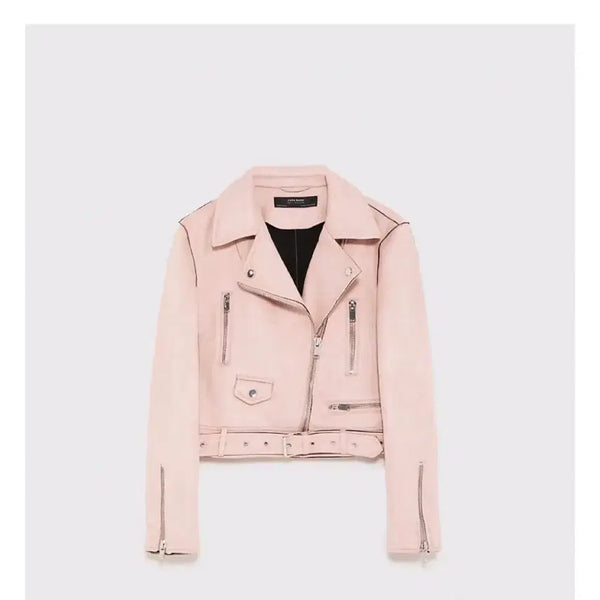 [BUNJANG] Zara Suede Effect Biker Jumper Jacket / 자라 스웨이드 이펙트 바이커 점퍼 자켓