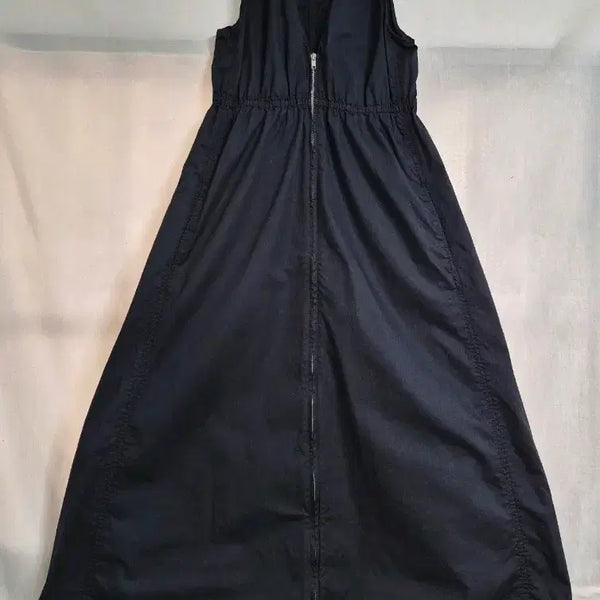 [BUNJANG] Zara Black V-Neck Long Dress / Zara 블랙 브이넥 롱 원피스