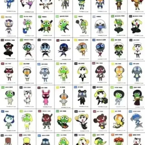 [BUNJANG] Keroro 1st Edition Sticker Set / 케로로 띠부씰 1탄 판매