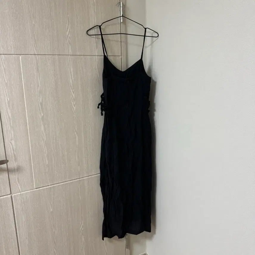 [BUNJANG] Black Bustier Long Dress / 블랙 뷔스티에 롱 원피스