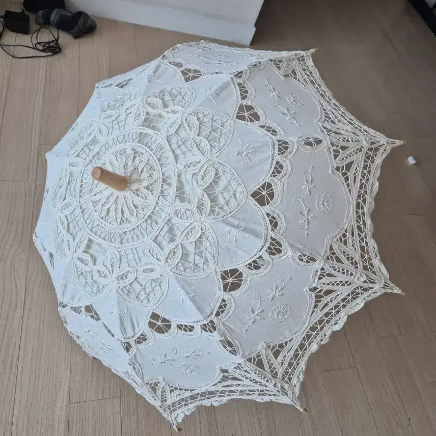 [BUNJANG] Lace Parasol Wedding Prop / 웨딩 소품형 양산.전시용.