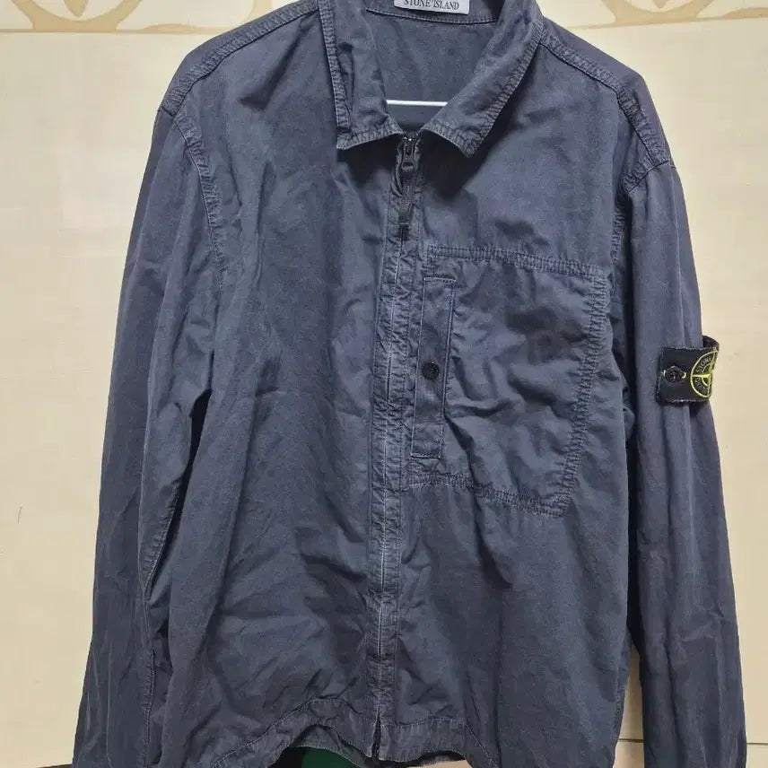 [BUNJANG] Stone Island Old Effect Overshirt Black XL / 25ss 스톤아일랜드 올드이펙트 오버셔츠 블랙 XL