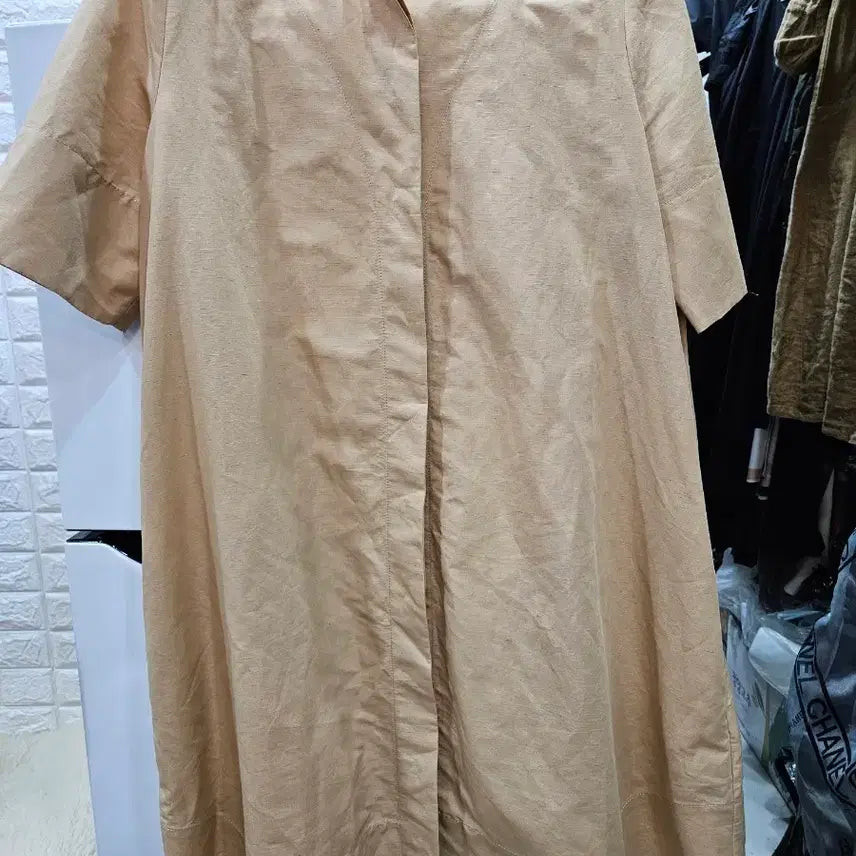 [BUNJANG] COS Beige Linen Long Dress (Unworn) / COS 베이지색 린넨 원피스 (미착용)
