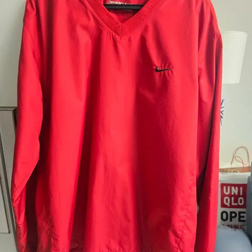 [BUNJANG] Nike Golf Red Windbreaker / 나이키 골프 바람막이