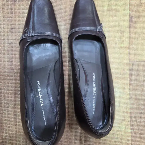 [BUNJANG] Trendbook Women's Brown Heel Shoes / 트렌드북 여성 구두 브라운