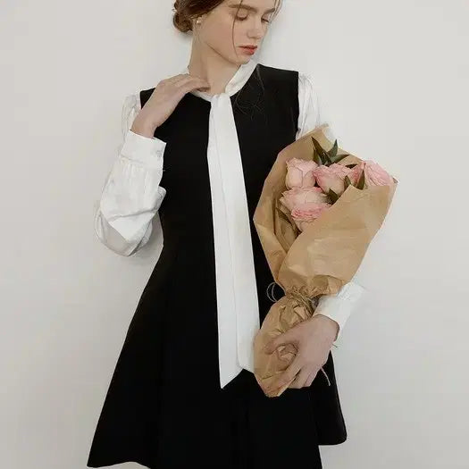 [BUNJANG] Reorg Pleated Sleeveless Dress - Black / 2025리올그 REORG플리츠 민소매 원피스