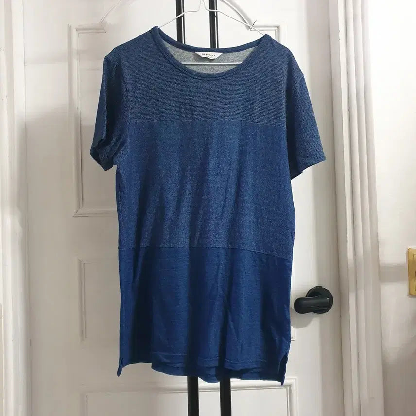 [BUNJANG] Beanpole Men's Short-Sleeve T-Shirt Blue L (100) / 빈폴 남성 반팔 L 100 블루
