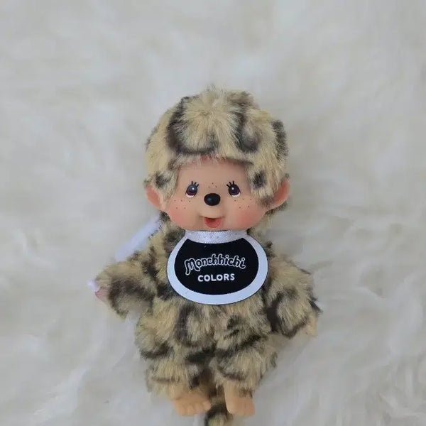 [BUNJANG] Monchhichi Leopard Print Keychain / 몬치치 호피 키링