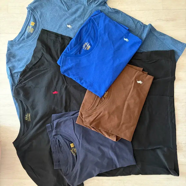 [BUNJANG] Polo Ralph Lauren Short Sleeve T-Shirt Set (XL, 5-Piece) / 폴로 랄프로렌 반팔 티셔츠  XL 5종 세트