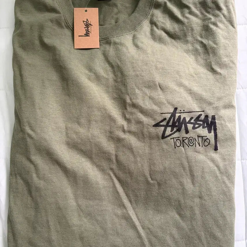 [BUNJANG] Stussy Toronto T-Shirt Olive L / 스투시 토론토 티셔츠 올리브 L 새상품