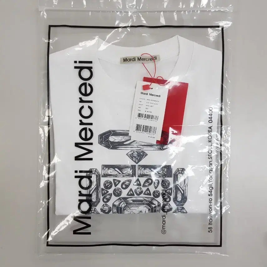 [BUNJANG] Mardi Mercredi Bijou Slim Fit T-Shirt / 마르디메크르디 비쥬슬림핏 티셔츠