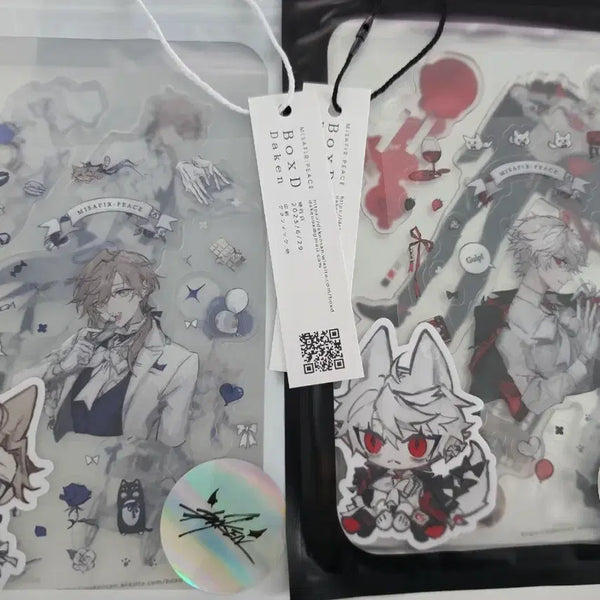 [BUNJANG] ChroNoiR Unofficial daken Acrylic & Sticker Bundle Set / 쿠로노와 ChroNoiR 비공식 daken님 굿즈
