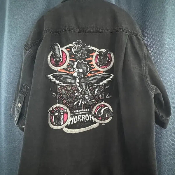 [BUNJANG] Songzio Simpsons Black Denim Shirt (Size 50) / (50size)송지오 심슨 흑청 데님셔츠, 거의새것