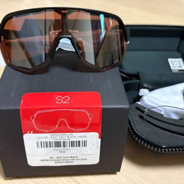 [BUNJANG] 100% S2 Cycling Goggles Silver Mirror Lens / 싸이클 러닝고글 100% S2 실버미러렌즈 새상품