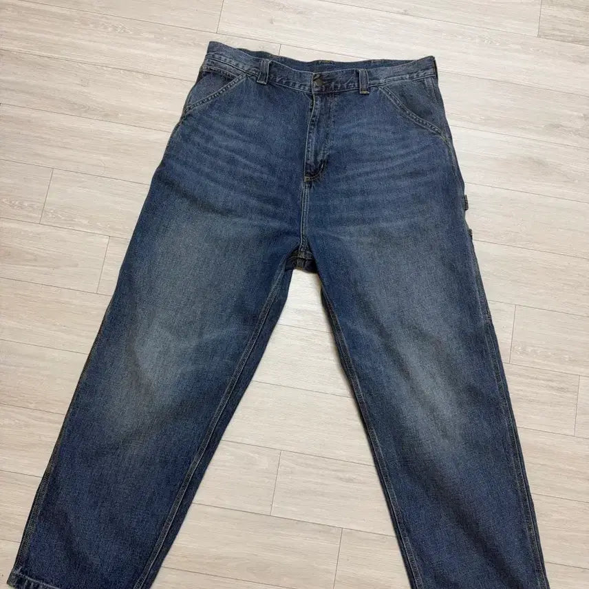 [BUNJANG] Carhartt WIP OG Single Knee Pants Camano Blue Dark Used Wash / 칼하트wip og 싱글 니 팬츠 카마노 블루 다크 유즈드 워시