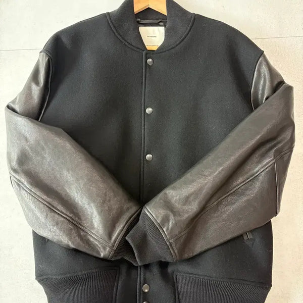 [BUNJANG] IN THE ROW Wool Leather Award Jacket Size 2 / 인더로우 울 레더 어워드 자켓 2사이즈