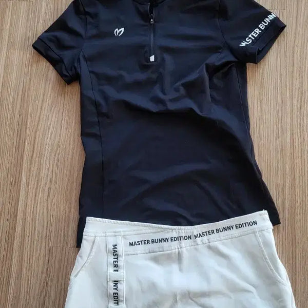 [BUNJANG] Master Bunny Edition Black Short Sleeve Polo Shirt / 마스터바니에디션 블랙 반팔 카라티