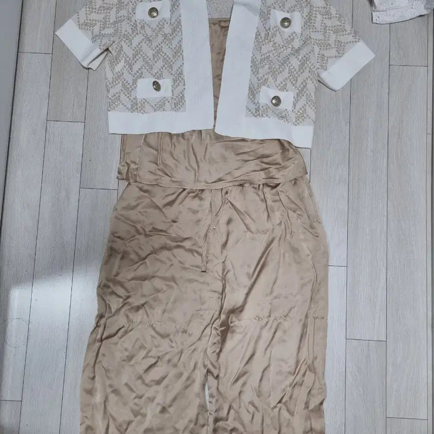 [BUNJANG] ORR Satin 3-Piece Set / ORR 새틴 셋업 3piece M