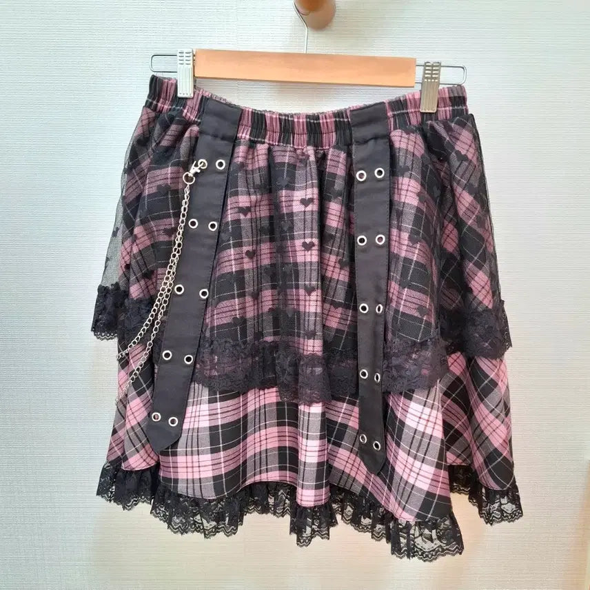 [BUNJANG] ACDC RAG LOVE PUNK Plus Size Pleated Skirt / acdc rag LOVE PUNK 플러스사이즈 프리 치마