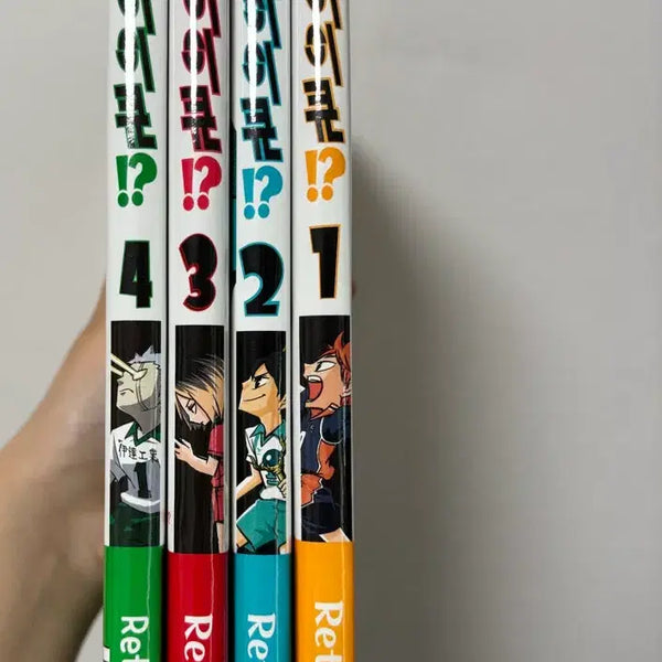[BUNJANG] Let's Haikyuu! Let's Cue! Manga Volumes 1-4 Set / 렛츠 하이큐 렛츠큐 만화책 1,2,3,4권 세트