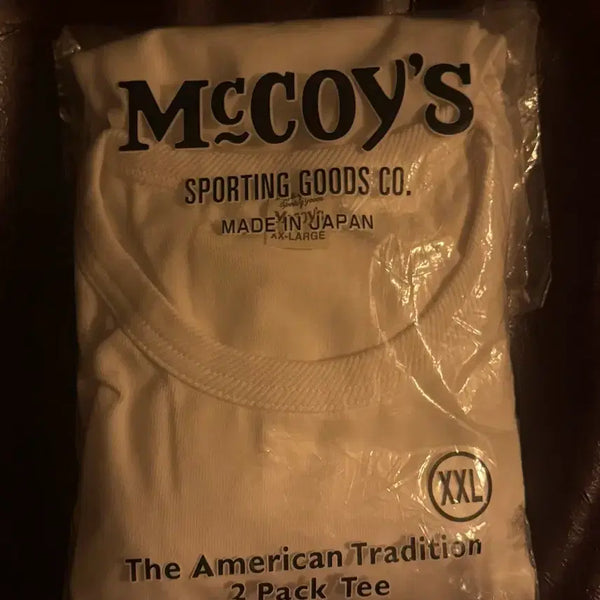 [BUNJANG] Real McCoy Short Sleeve T-Shirt White XXL / 리얼맥코이 반팔티 화이트 XXL