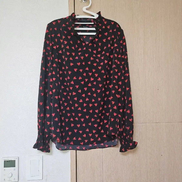 [BUNJANG] Printing Heart Shirt / 프린팅 하트 셔츠(시착만)