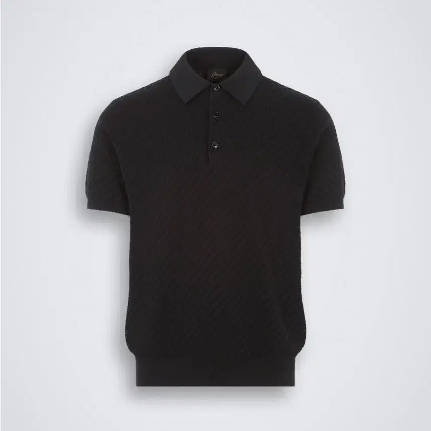 [BUNJANG] Brioni Weaving Polo T-Shirt Black Size 54 / 브리오니 위빙 폴로 티셔츠 54 블랙