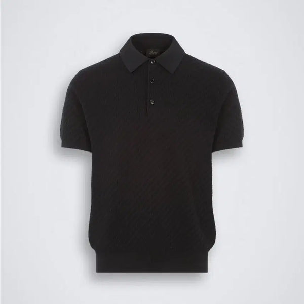 [BUNJANG] Brioni Weaving Polo T-Shirt Black Size 54 / 브리오니 위빙 폴로 티셔츠 54 블랙