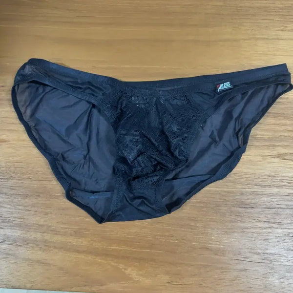 [BUNJANG] Men's Black Lace Detail Briefs / 남자 삼각 팬티 속옷