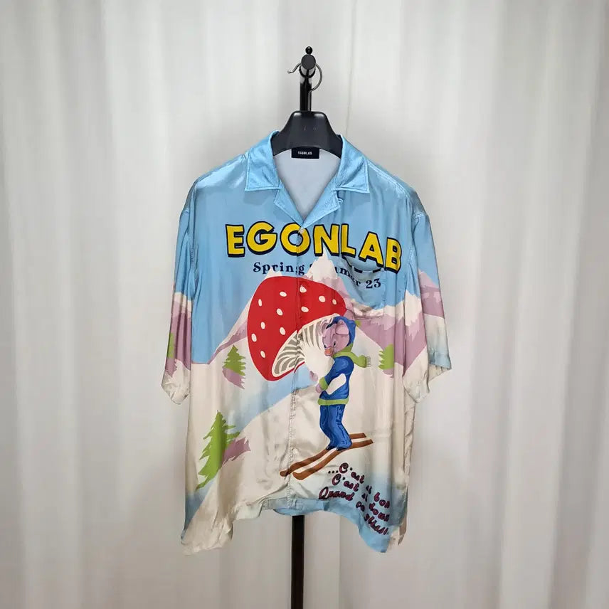 [BUNJANG] EGON LAB Viscose Printed Shirt / (택포) EGON LAB 비스코스 프린트 셔츠  C126