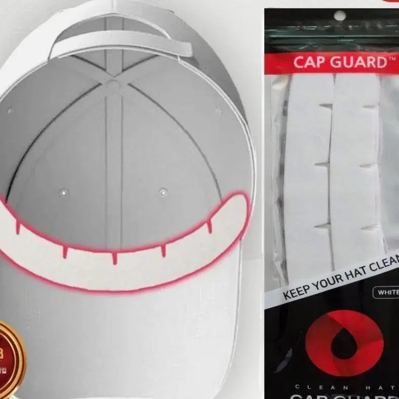 [BUNJANG] Cap Guard Sweat Absorption Anti-Stain Pad Set / 캡가드 모자 땀 흡수 오염 방지 패드