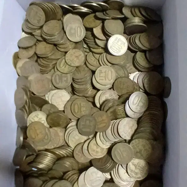 [BUNJANG] Old Korean Coins Bundle - 1st Design Series (10kg+) / 옛날돈 1차구구도안 10주 10키로이상