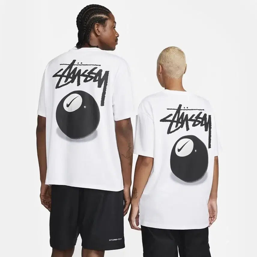 [BUNJANG] Nike x Stussy Collaboration Limited Edition Billiard Ball Short Sleeve T-Shirt / 정품/새상품) 나이키X스투시 한정판 콜라보 당구공 반팔 티셔츠