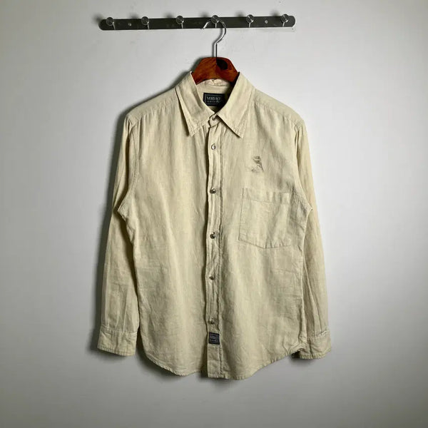[BUNJANG] Versace Vintage Beige Linen Shirt L / Versace 베르사체 빈티지 베이지 린넨 셔츠 L