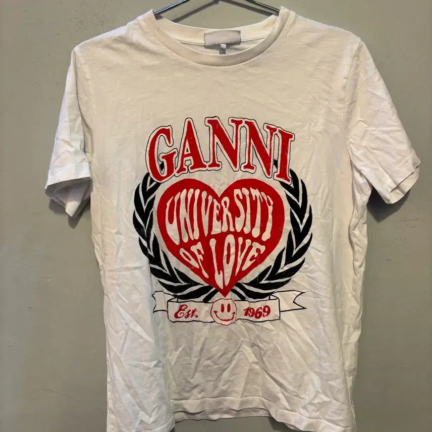 [BUNJANG] GANNI Genuine Department Store Edition Women's Short-Sleeve T-Shirt / 가니 정품 백화점판 여성반팔티