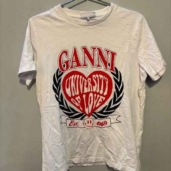 [BUNJANG] GANNI Genuine Department Store Edition Women's Short-Sleeve T-Shirt / 가니 정품 백화점판 여성반팔티