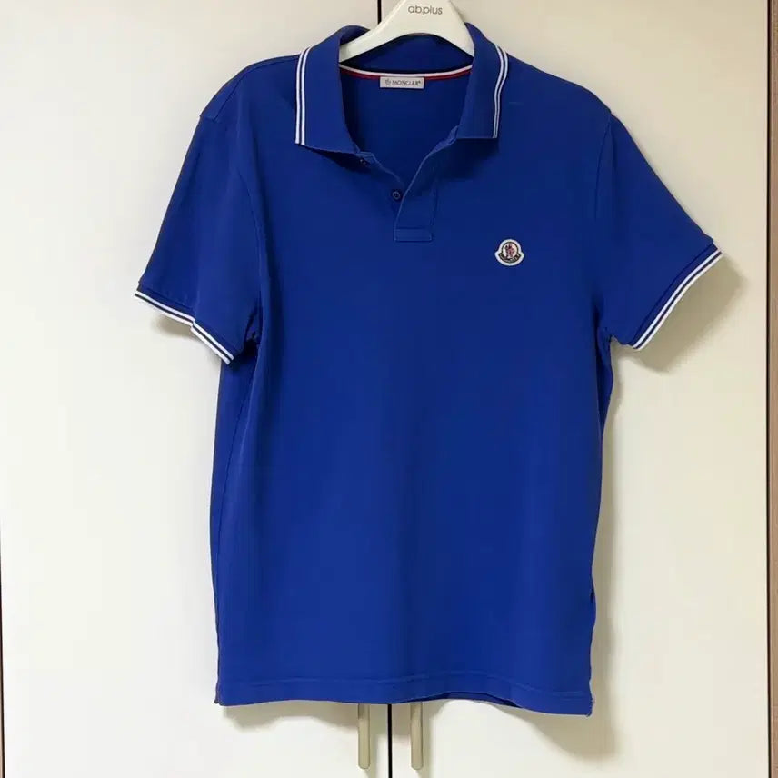 [BUNJANG] Moncler Short Sleeve Polo Shirt Blue / [M]몽클레어 반팔 카라티 블루