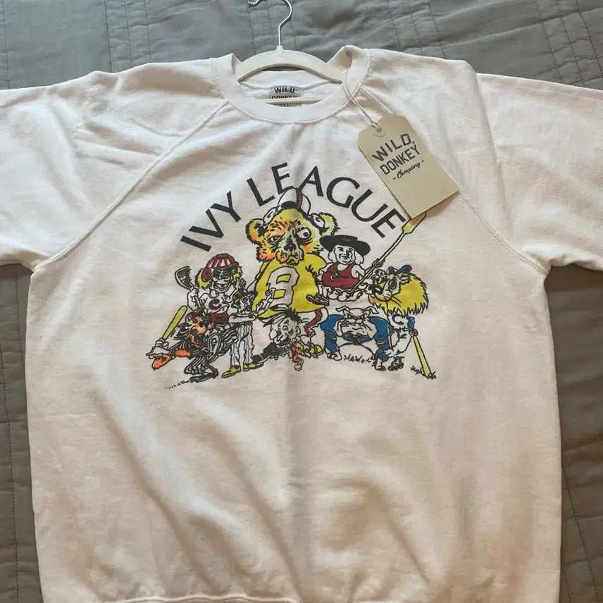 [BUNJANG] Wild Donkey Short Sleeve Sweatshirt (New) - Size S / 와일드동키 반팔 맨투맨(새상품) s