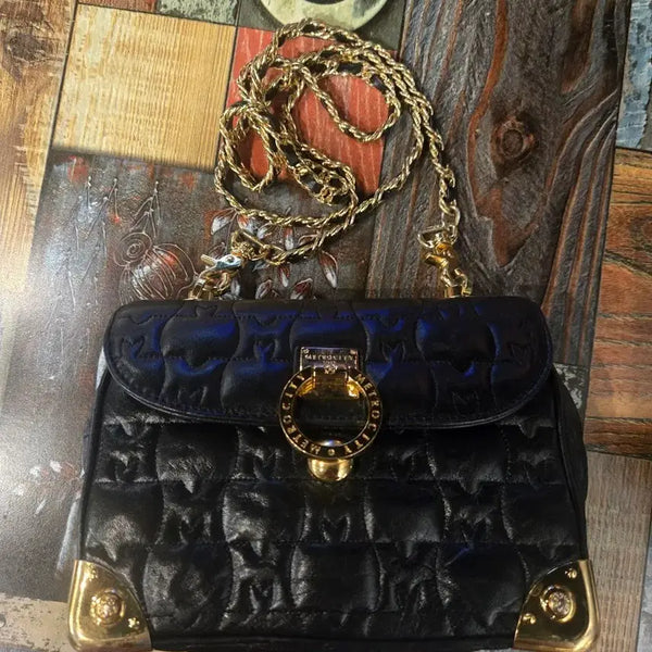 [BUNJANG] M Mode Quilted Chain Shoulder Bag Black / 메트로시티 퀼팅 체인 숄더백 블랙