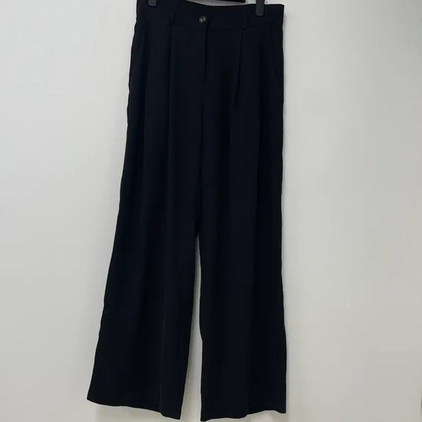 [BUNJANG] TIMEBELT Black Wide Leg Slacks (Size M) / TIMEBELT 블랙 와이드 슬랙스 M