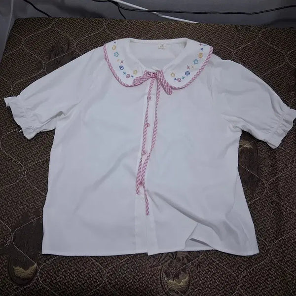 [BUNJANG] Lolita Collar Blouse / 양산형 로리타 카라 블라우스