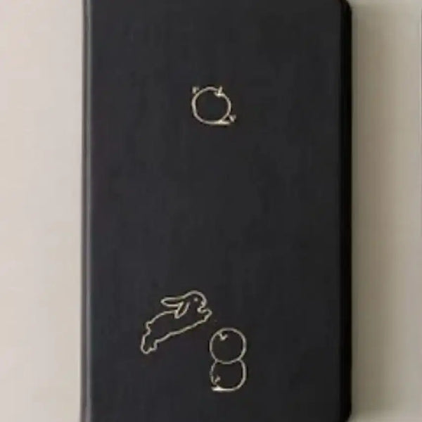 [BUNJANG] Point Of View x Kitty Bunny Pony Apple Bunny Journal Notebook - Black / 키티버니포니 x 포인트오브뷰 애플 버니 저널 노트 블랙