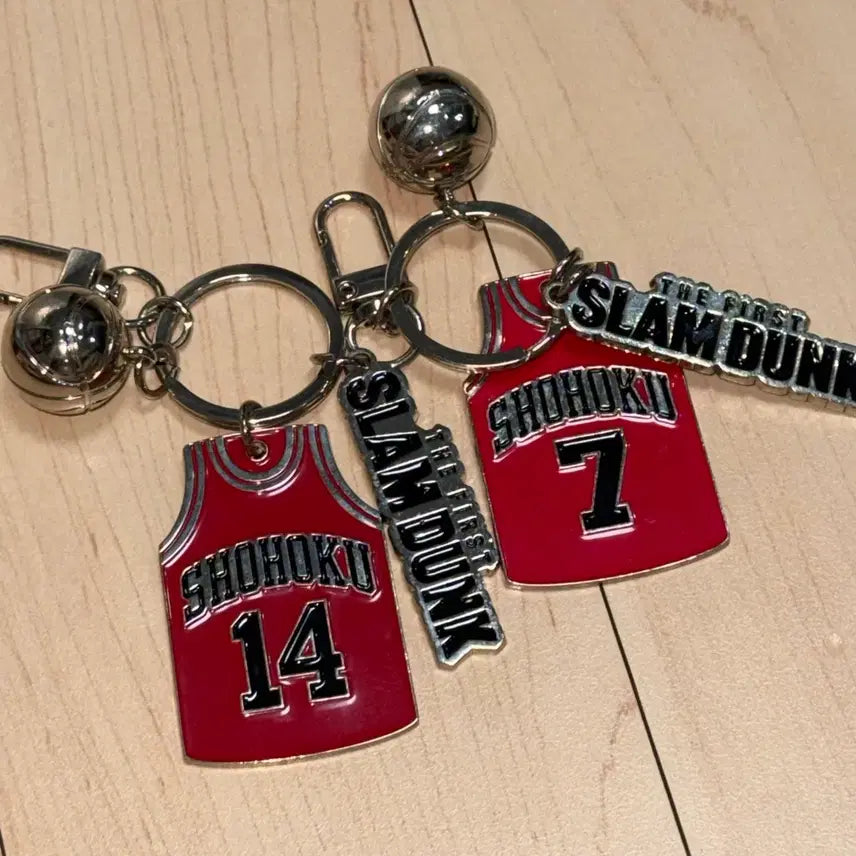 [BUNJANG] Slam Dunk Uniform Metal Keyring Set (Daeman Jung, Taesup Song) / 슬램덩크 유니폼 메탈 키링 정대만 송태섭 일괄