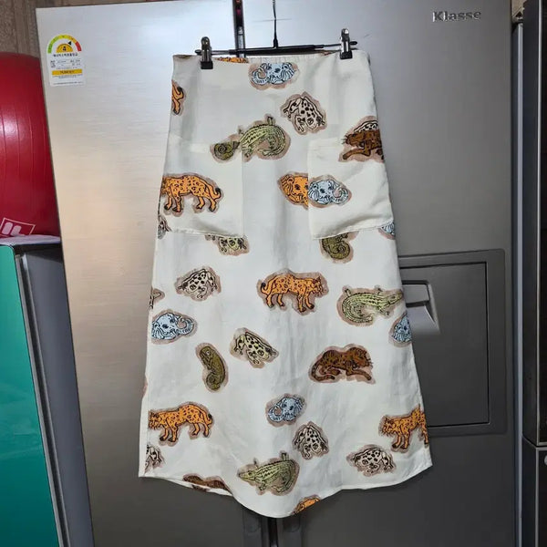 [BUNJANG] BIMBA Y LOLA 25SS Jungle Community Linen A-Line Skirt / 빔바이롤라 25SS 정글 커뮤니티 린넨 스커트