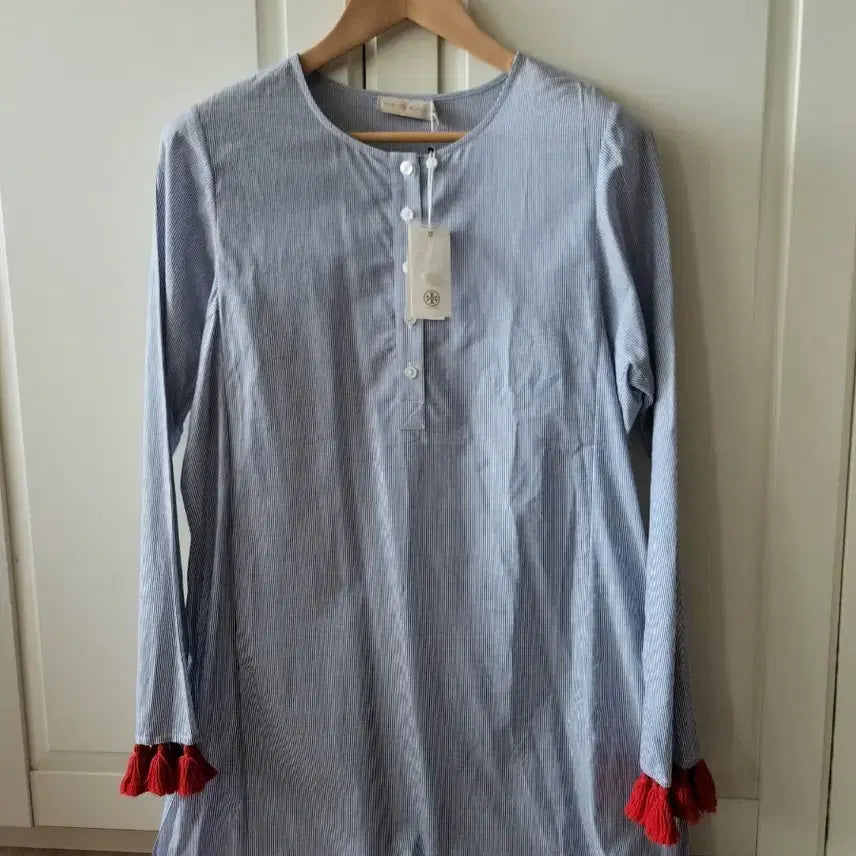 [BUNJANG] Tory Burch Striped Tassel Beach Dress M / 토리버치 원피스 M