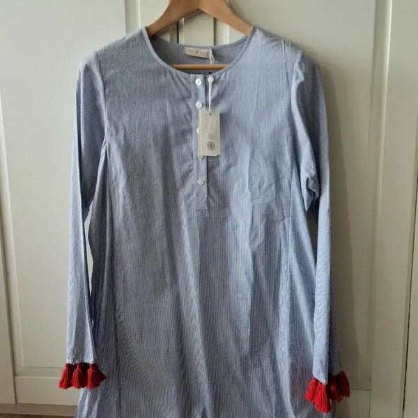 [BUNJANG] Tory Burch Striped Tassel Beach Dress M / 토리버치 원피스 M